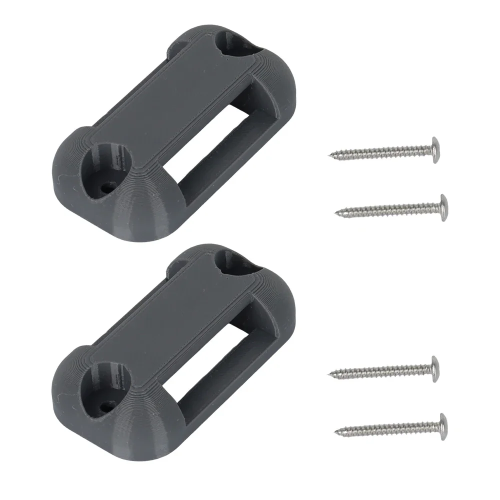 2 Set Caravan Ladder Bracket Base Grey Plastic Bunk Ladder Bracket Kit for Tita Swift Coachman Caravan Motorhome RV Accessory