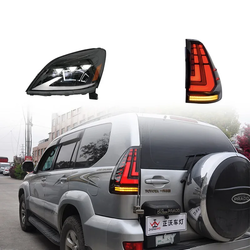 Lexus GX Headlights And Tail Light 2003-2004-2009 GX470 LED Headlamp Kit DRL Assembly Plug and Play