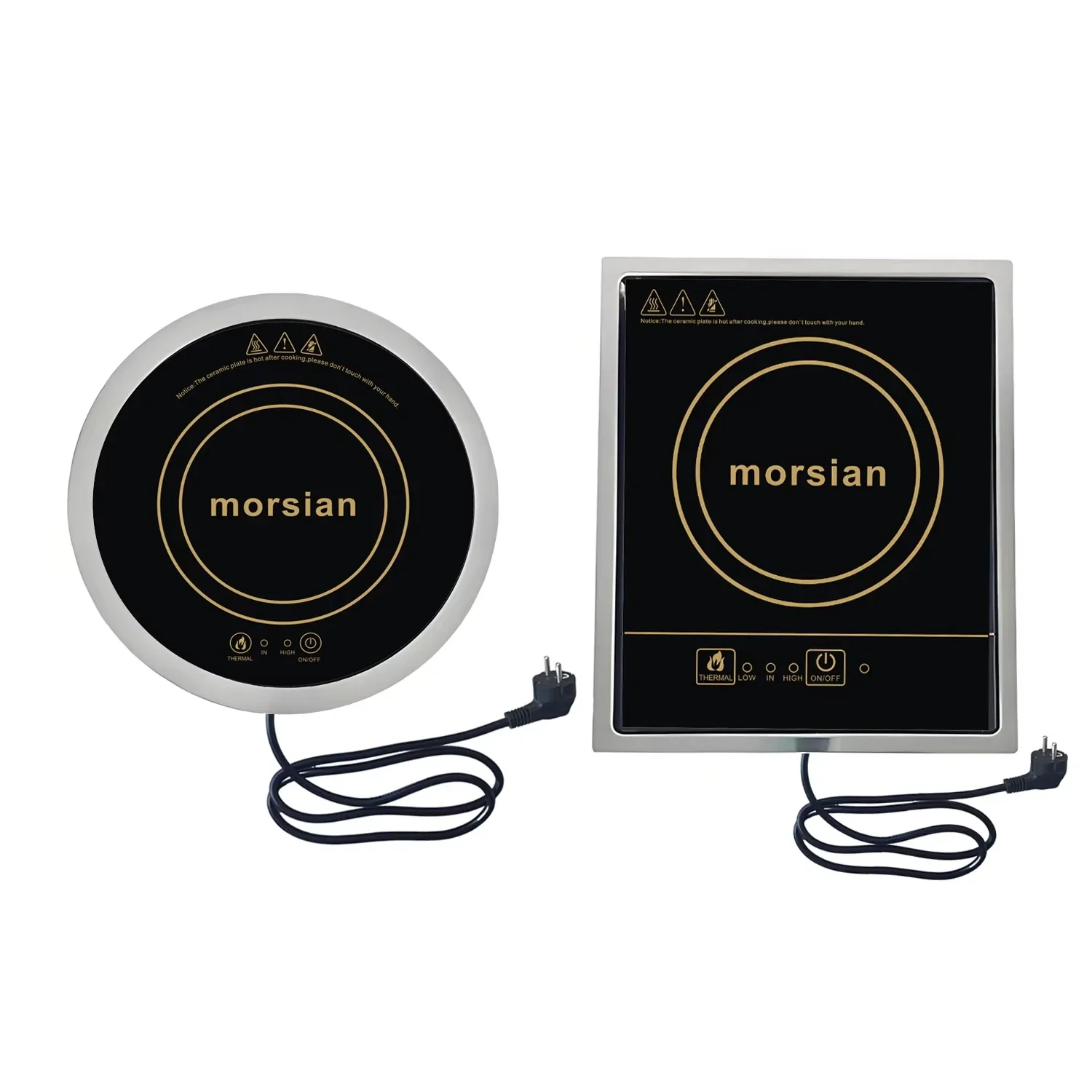 Induction Cooktop 800W/1200W 220V with Universal Frame - RV Built-In Cooker for Camping, Camper Vans & Yachts