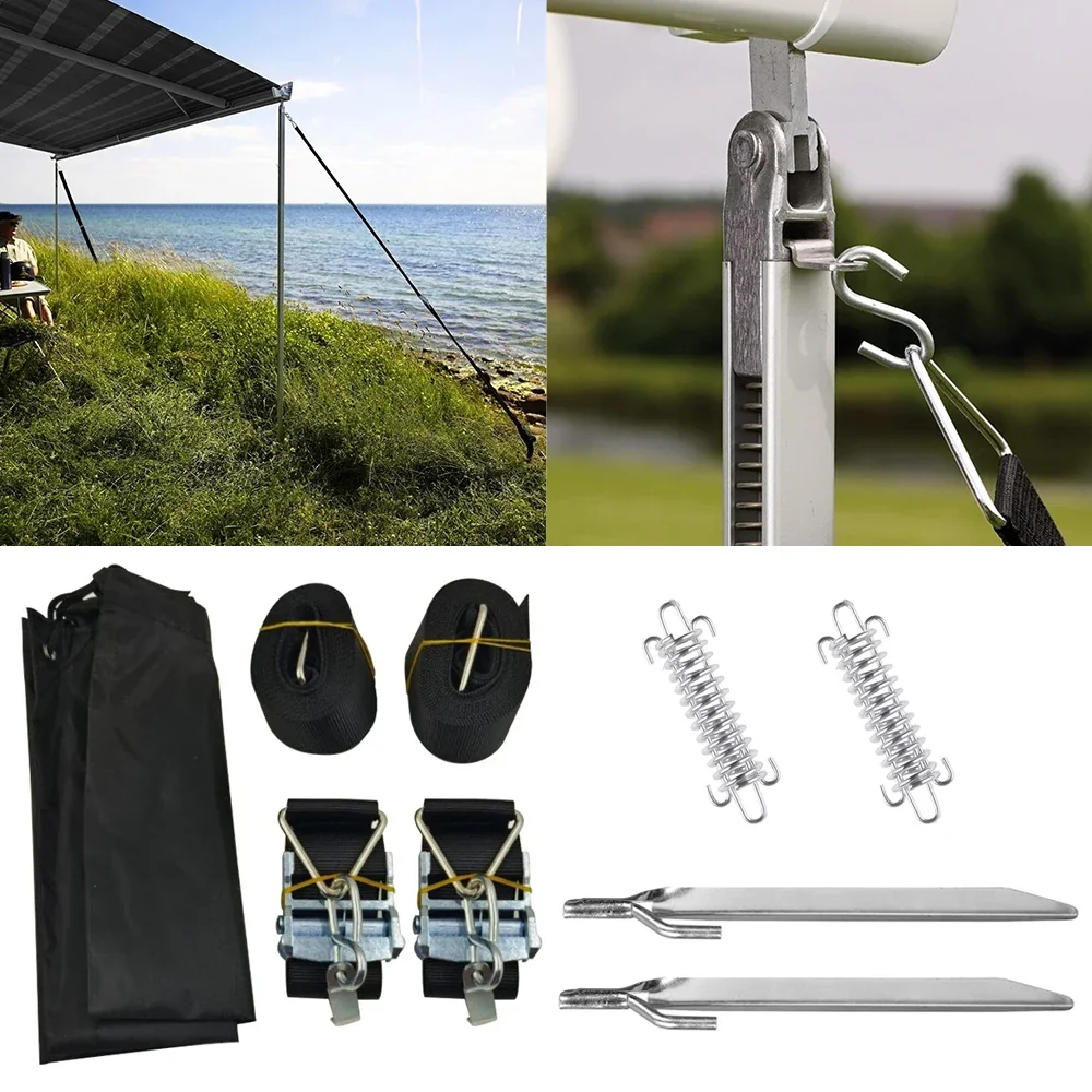 Caravan Awning Wind Protection Straps for Thule Anti-Detachment - Outdoor Camping Awning Reinforcement