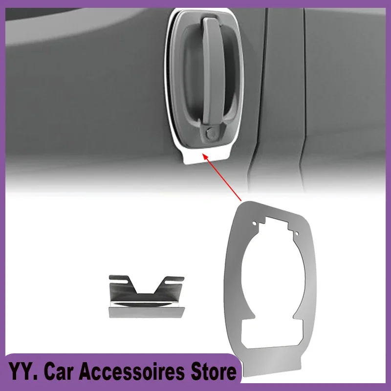 Stainless Steel Door Handle Pro Plate Anti-Burglary Fit For Citroen Relay / Fiat Ducato / Peugeot Boxer (2006-Onwards)