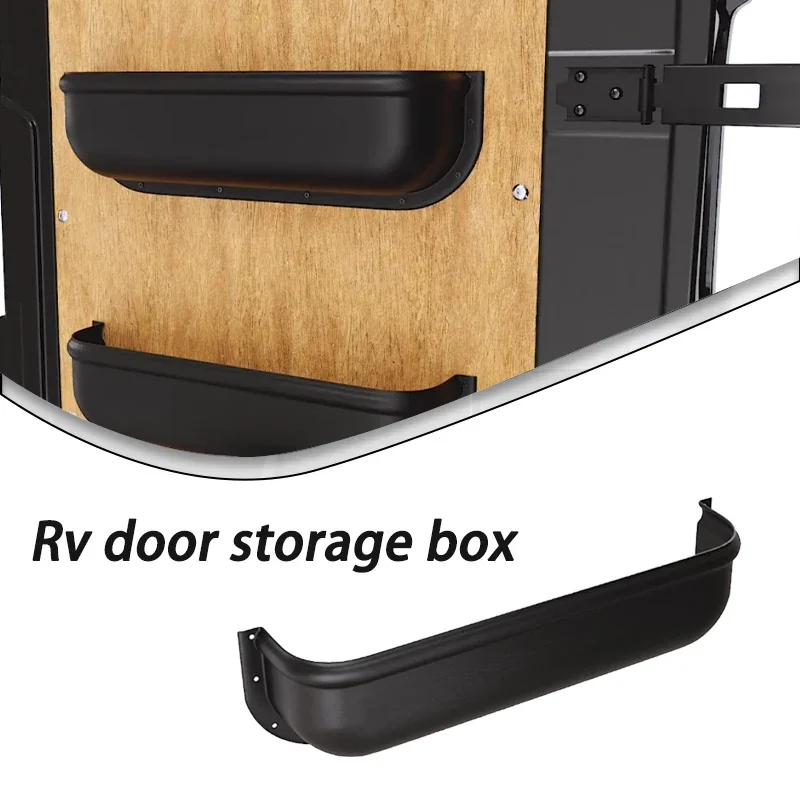 Camper Van Storage Pocket - White Shelf Racking - Model - Universal Storage - Car Barn Door - With Fitting Screws