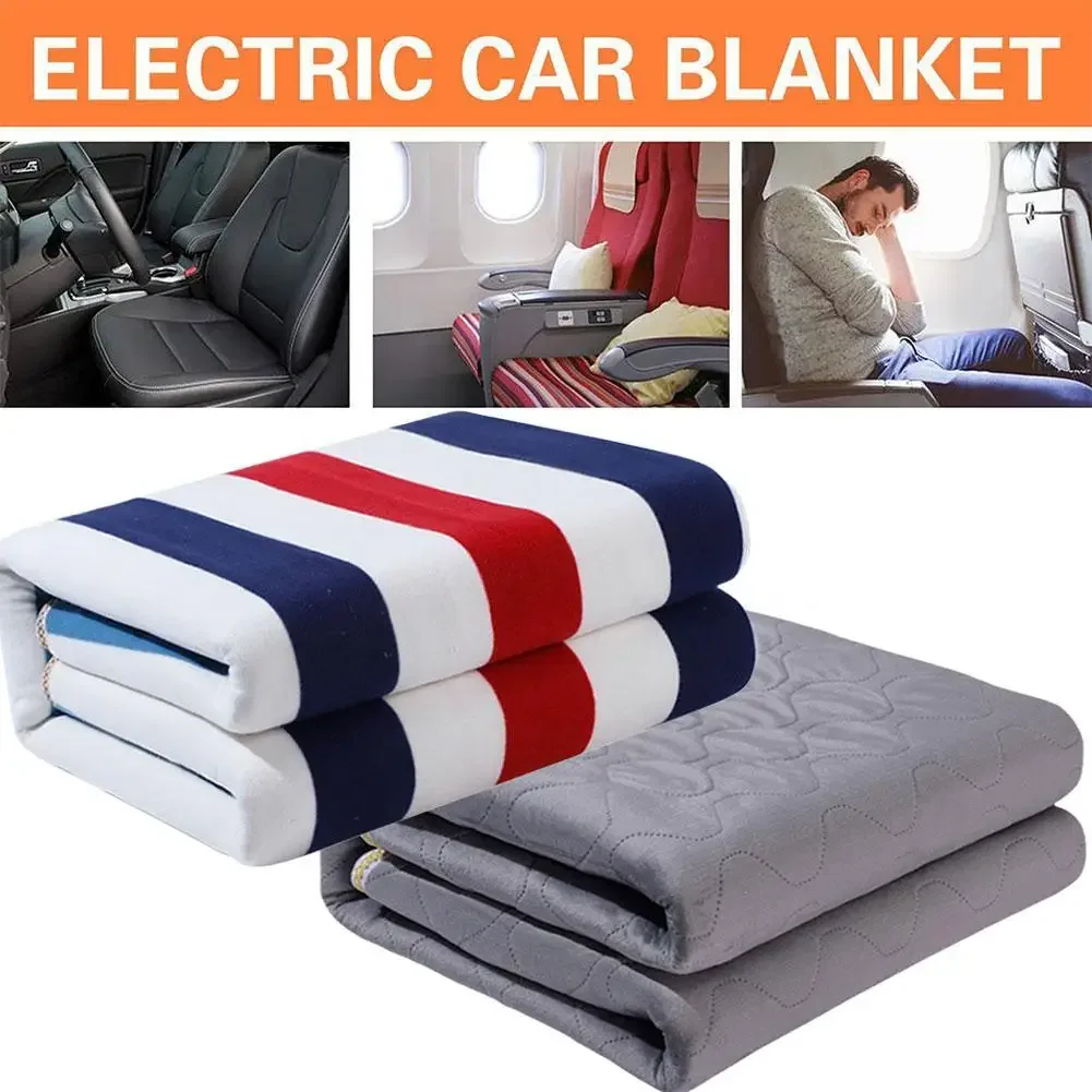 12V Car Electric Blanket 9-Speed Adjustable Heating & Intelligent Timer, Portable and Washable for Car/RV/Winter Travel