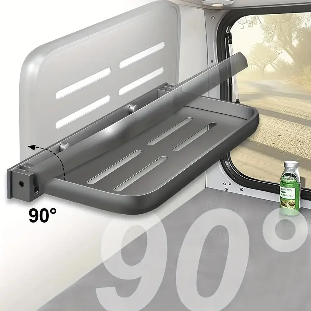RV Foldable Tray Space Saver Shelves - Interior Organization - Wall Mounted Shelf - Floating Storage Accessories