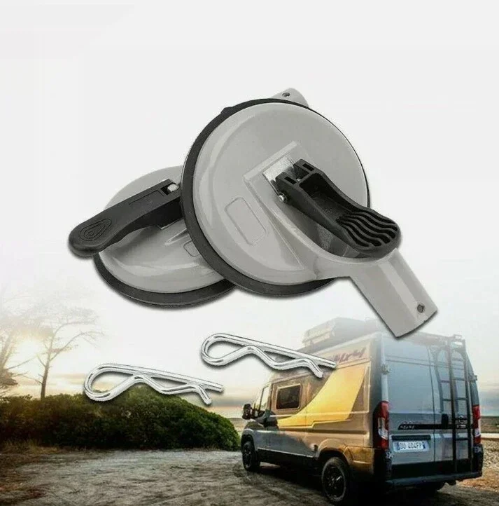 2PCS Awning Bracket Sunshade Footrest Wall-Mounted Bracket Suction Cup for Thule Omnistor RV Accessories