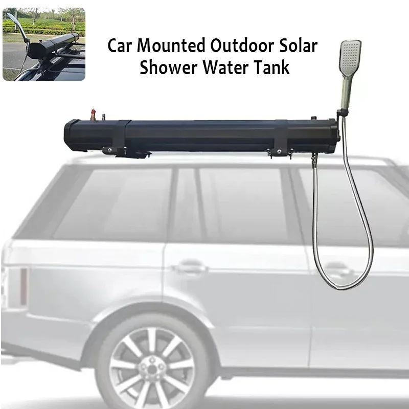 Portable Car Mounted RV Shower 12V Electric Pump Off-Road Car Roof Solar Shower Mobile Shower Water Tank 50L/13.2 Gallon Let me know if you need help with any other product titles!