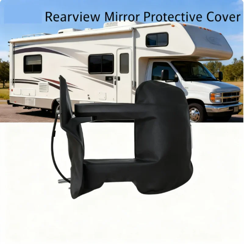 1 Pair Motorhome Rearview Mirror Protector for Fiat Ducato, Peugeot Boxer & Relay Long Handle Wing Mirror Covers - RV Accessories