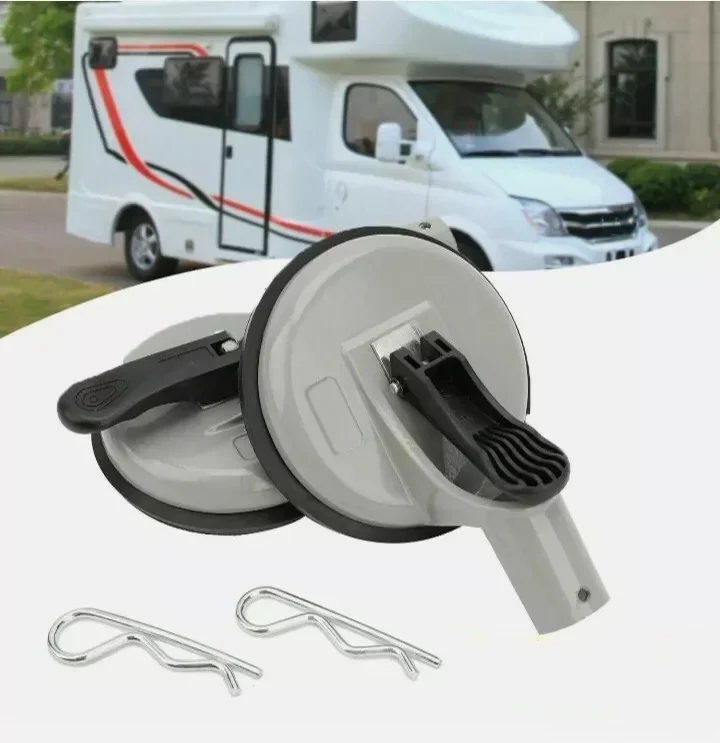 2pcs Thule Omnistor Awning Bracket for Motorhome Sunshade Bracket With Suction Cup, RV Camping Accessories Let me know if you need help with any other product titles!