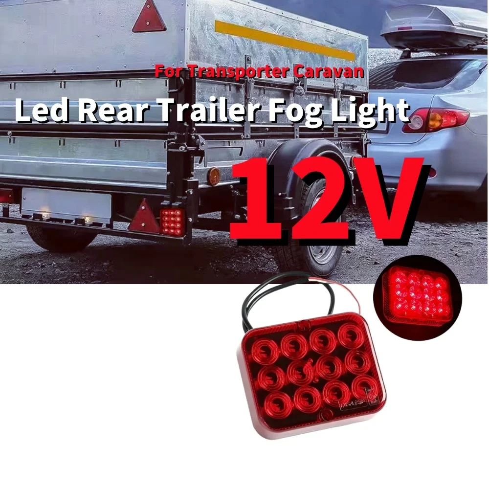 Caravan LED Fog Light Lamp 12V 24V Turn Signal, Rear Fog Indicator, License Plate Lamp for Car, Trailer, Truck, Boat, Lorry, Van, RV