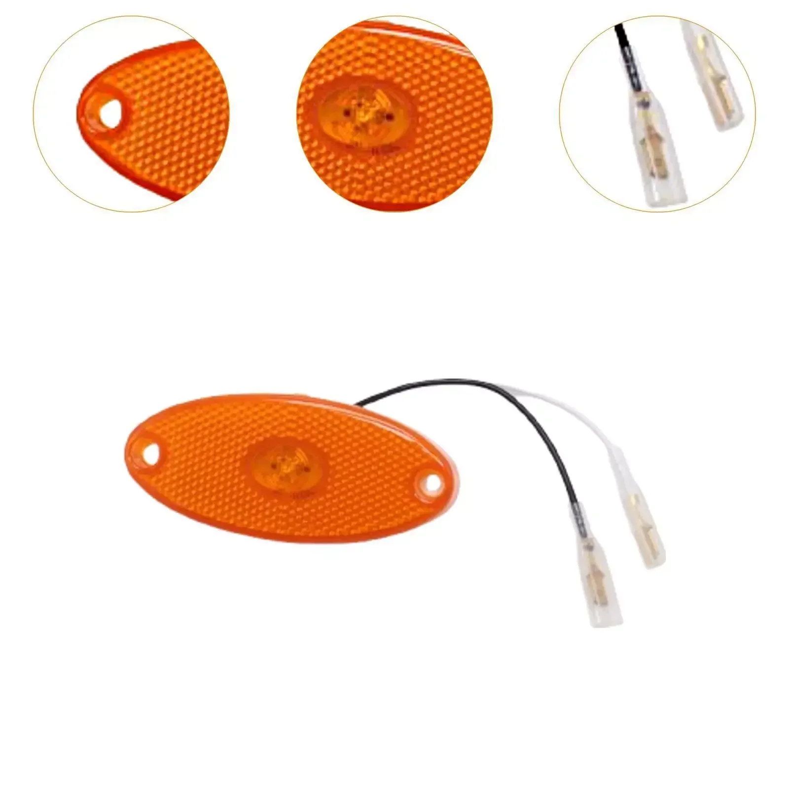 LED Side Marker Lights for JOKON SMLR2012, Caravan & Truck Clearance Lamps (1/2PCS) - Amber 12V