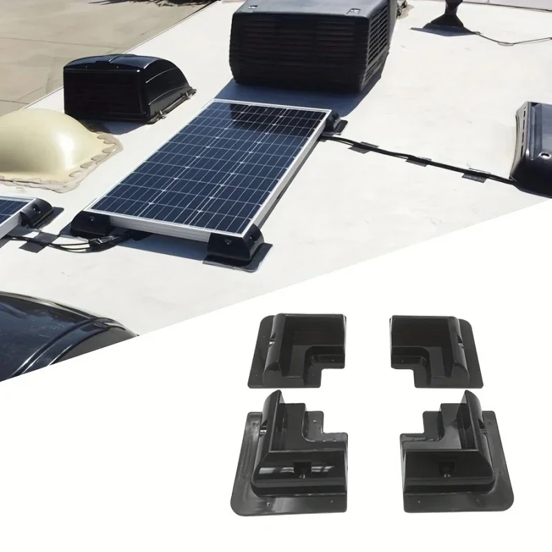 Solar Panel Brackets Mounting Kit for RV, Car, Yacht - ABS Plastic Photovoltaic (PV) Panel Installation -