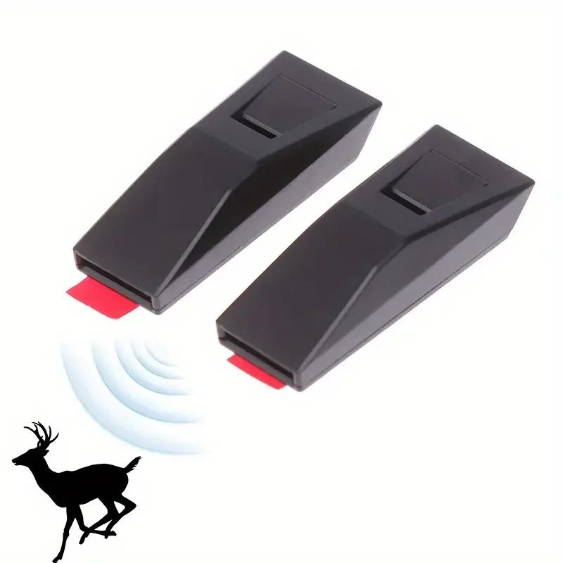 2PCS Car Ultrasonic Animal Repellent, Sonic Gadgets Car Grille Mount, Sound Alarm for Deer & Wildlife Safety