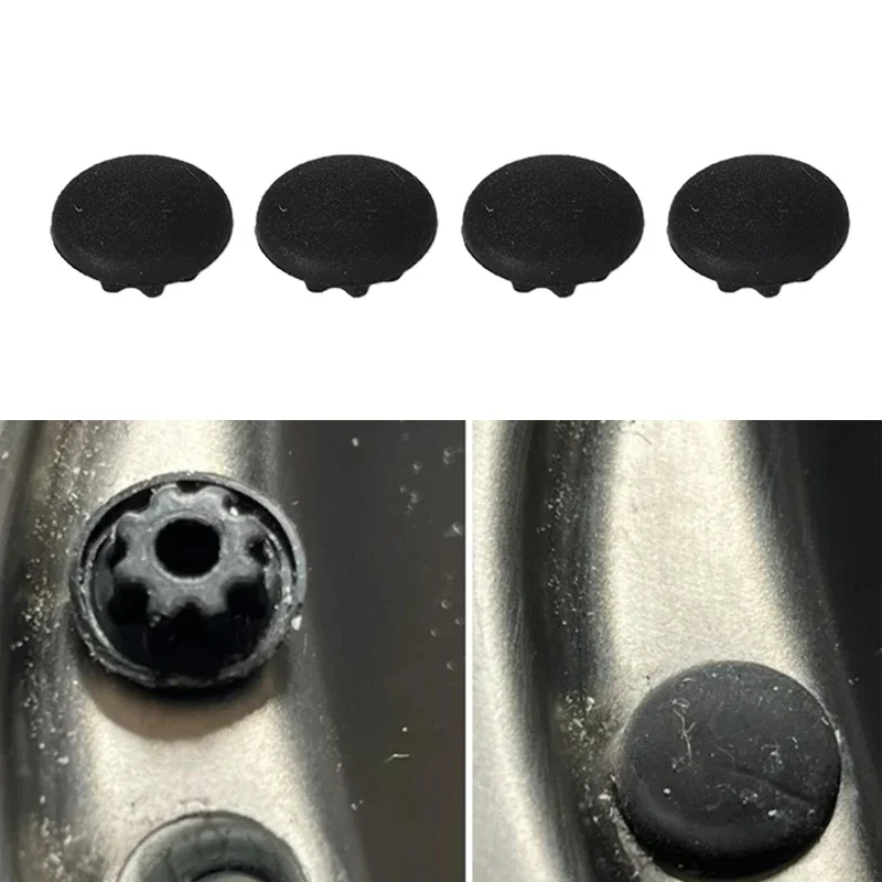 4 Pack Durable Black Caravan Screw Cap Covers for Smev & Dometic Cookers (Cog Sink Hob) Motorhome Caravan RV Accessories