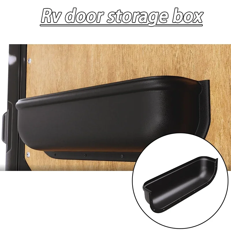 Universal Car Door Storage Box - Black, 1PC Tool Compartment Organizer for Camping & Cars