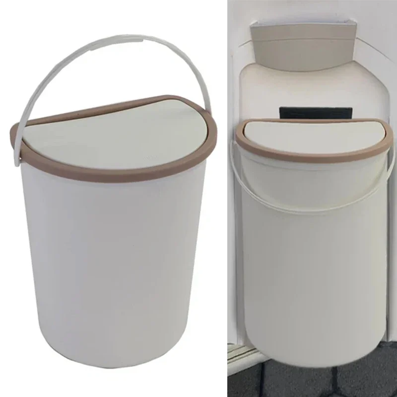 10L RV Trash Bin With Lid for RV, Camping, Boats, Caravans and Motorhomes - Portable Waste Storage Trash Can for Outdoor & Vehicle Use